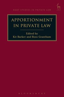 Front cover_Apportionment In Private Law