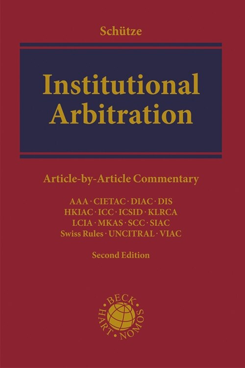 Couverture_Institutional Arbitration