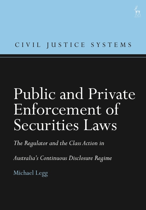 Front cover_Public And Private Enforcement Of Securities Laws