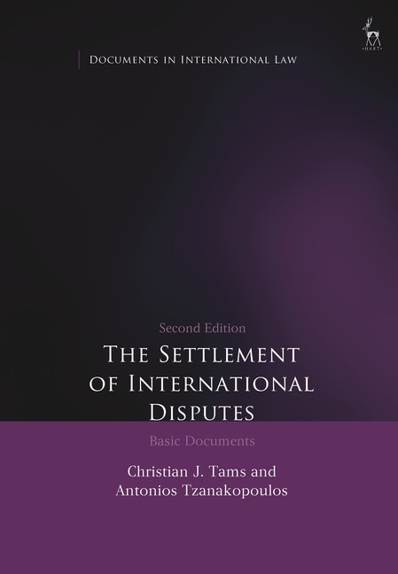 Couverture_The Settlement of International Disputes