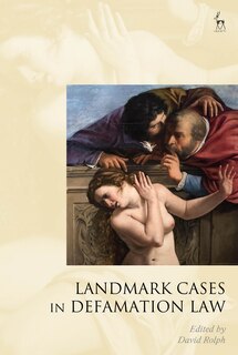 Front cover_Landmark Cases In Defamation Law