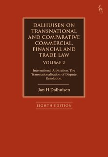 Couverture_Dalhuisen on Transnational and Comparative Commercial, Financial and Trade Law Volume 2