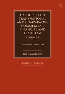 Front cover_Dalhuisen On Transnational And Comparative Commercial, Financial And Trade Law Volume 3