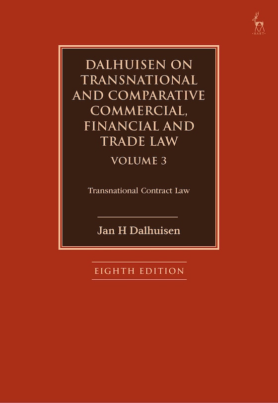 Front cover_Dalhuisen on Transnational and Comparative Commercial, Financial and Trade Law Volume 3