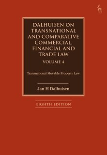 Front cover_Dalhuisen on Transnational and Comparative Commercial, Financial and Trade Law Volume 4
