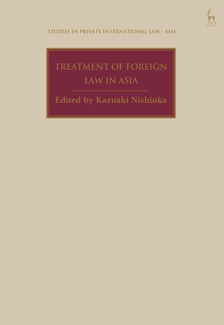 Front cover_Treatment of Foreign Law in Asia