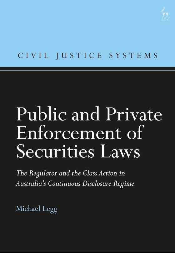 Front cover_Public and Private Enforcement of Securities Laws