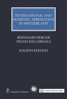 Front cover_International and Domestic Arbitration in Switzerland