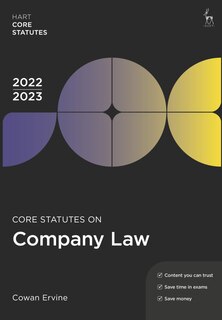 Front cover_Core Statutes on Company Law 2022-23
