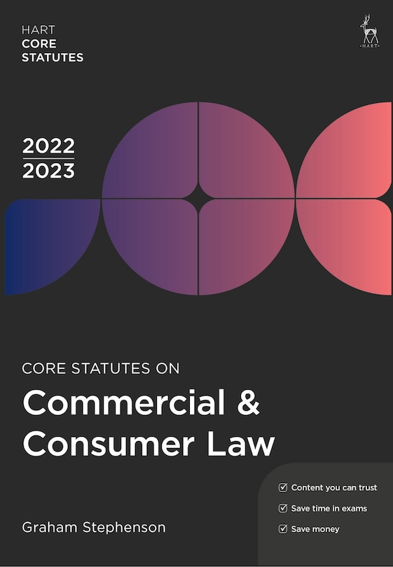 Front cover_Core Statutes on Commercial and Consumer Law 2022-23