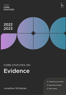 Front cover_Core Statutes on Evidence 2022-23