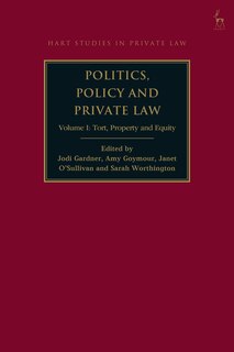 Front cover_Politics, Policy and Private Law
