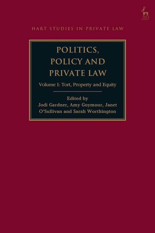 Front cover_Politics, Policy and Private Law