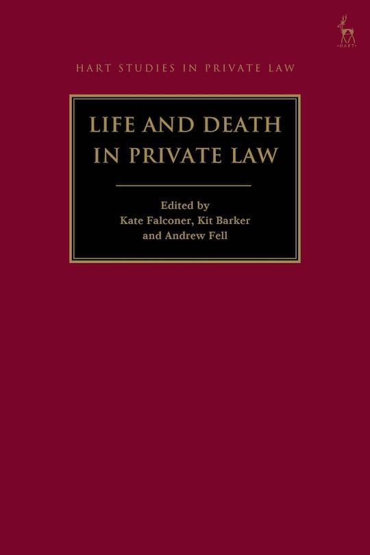 Couverture_Life and Death in Private Law
