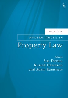 Front cover_Modern Studies in Property Law, Volume 11