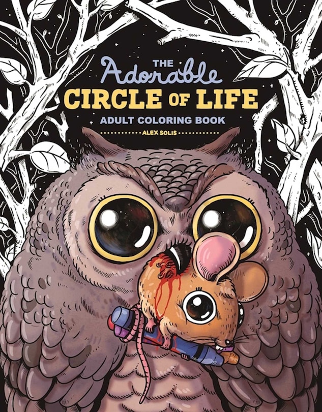 Front cover_The Adorable Circle of Life Adult Coloring Book