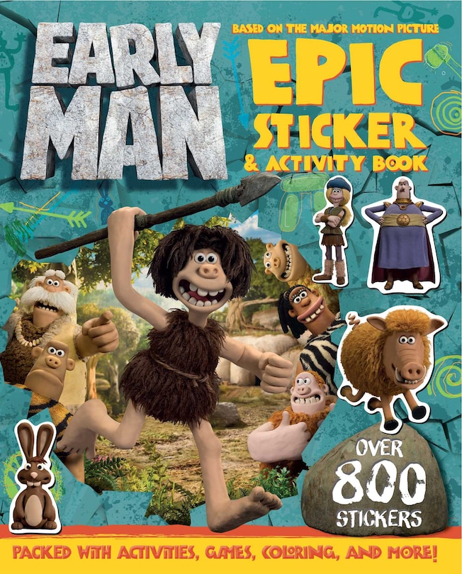 Front cover_Early Man Sticker And Activity Book
