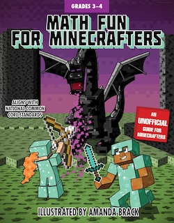 Front cover_Math Fun for Minecrafters: Grades 3–4