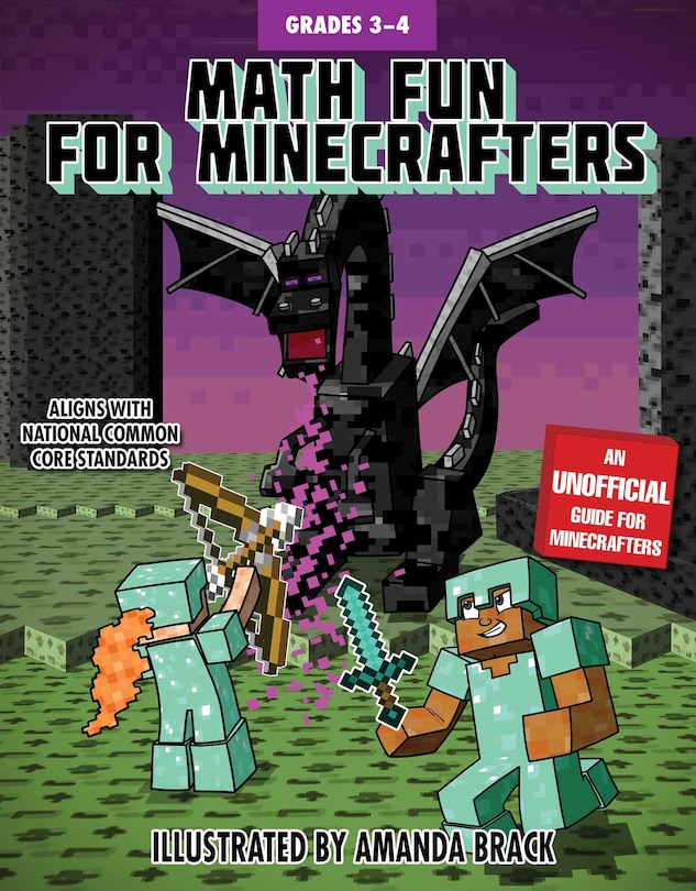 Front cover_Math Fun for Minecrafters: Grades 3–4