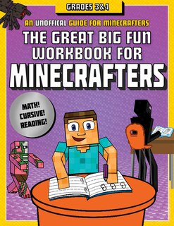 Couverture_The Great Big Fun Workbook for Minecrafters: Grades 3 & 4