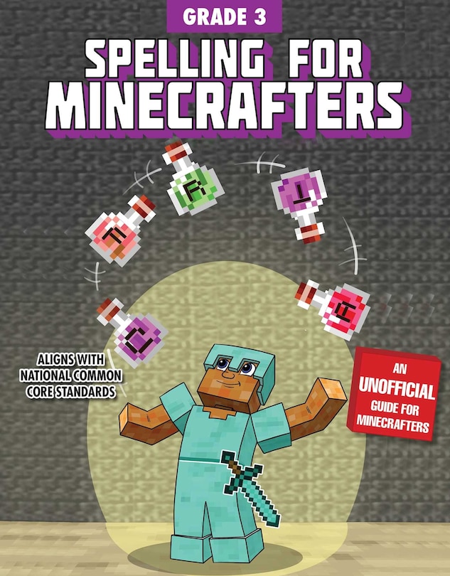 Front cover_Spelling For Minecrafters: Grade 3