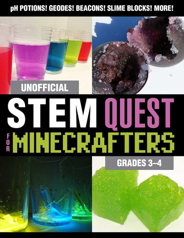 Front cover_Unofficial STEM Quest for Minecrafters: Grades 3–4