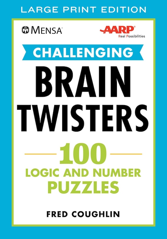 Couverture_Mensa® Aarp® Challenging Brain Twisters (large Print)