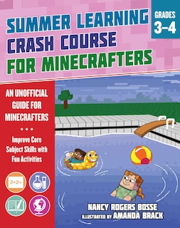 Front cover_Summer Learning Crash Course for Minecrafters: Grades 3–4