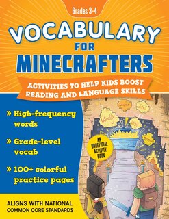 Front cover_Vocabulary for Minecrafters: Grades 3–4