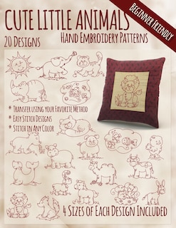 Couverture_Cute Little Animals Hand Embroidery Designs
