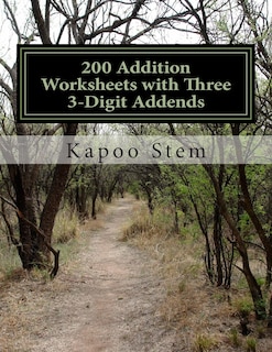 Front cover_200 Addition Worksheets with Three 3-Digit Addends