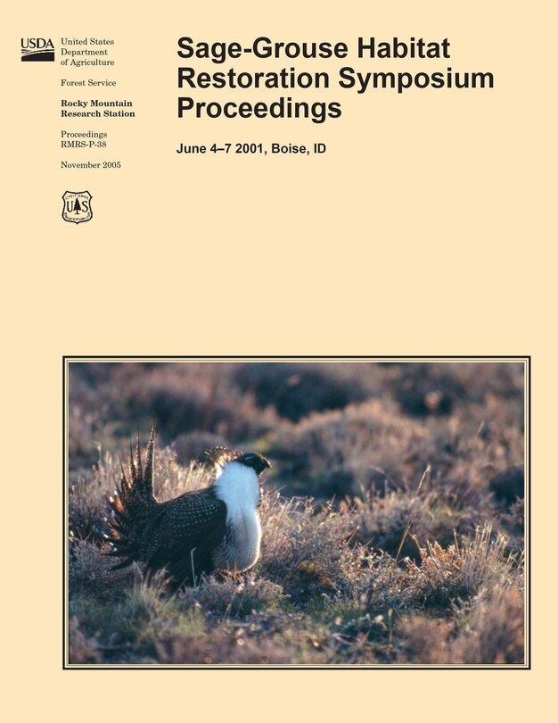Front cover_Sage-Grouse Habitat Restoration Symposium Proceedings