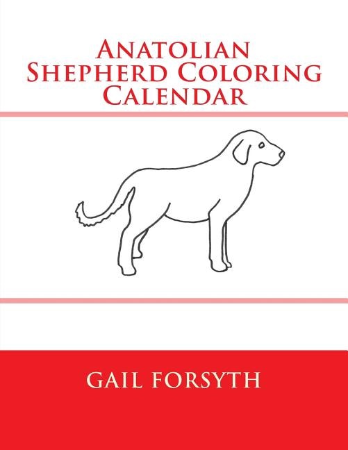 Front cover_Anatolian Shepherd Coloring Calendar
