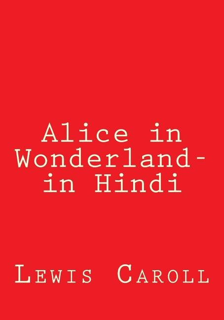 Front cover_Alice In Wonderland- In Hindi