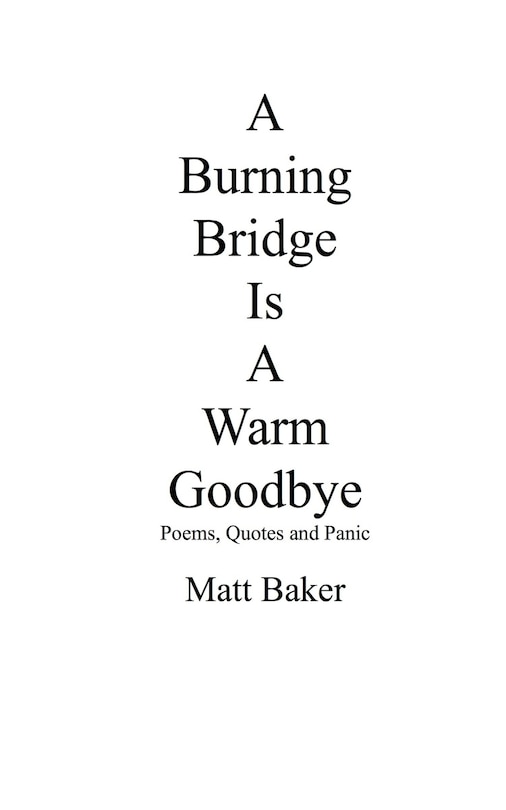 Couverture_A Burning Bridge Is A Warm Goodbye