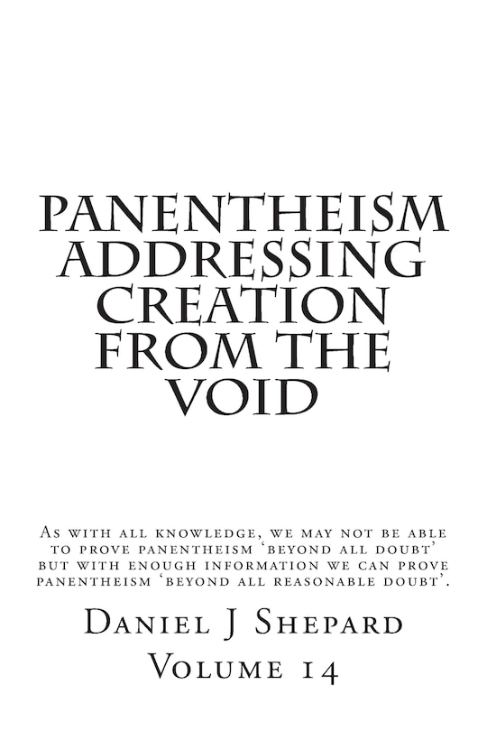 Front cover_Panentheism Addressing Creation from the Void
