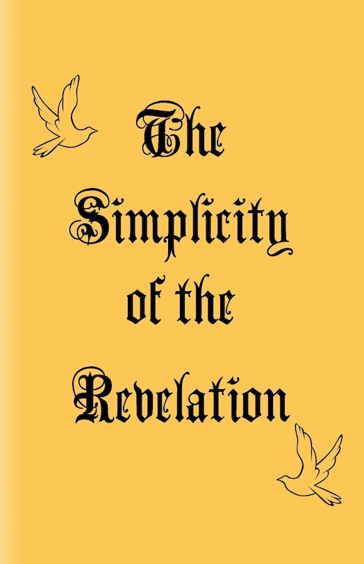 Front cover_The Simplicity of the Revelation