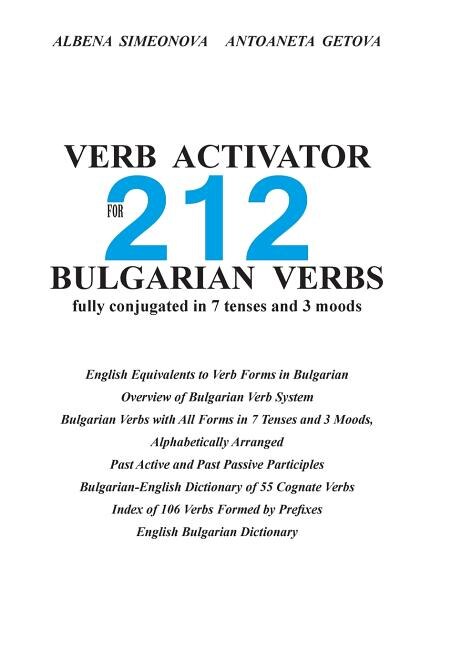 Couverture_Verb Activator For 212 Bulgarian Verbs