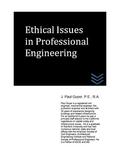 Couverture_Ethical Issues in Professional Engineering