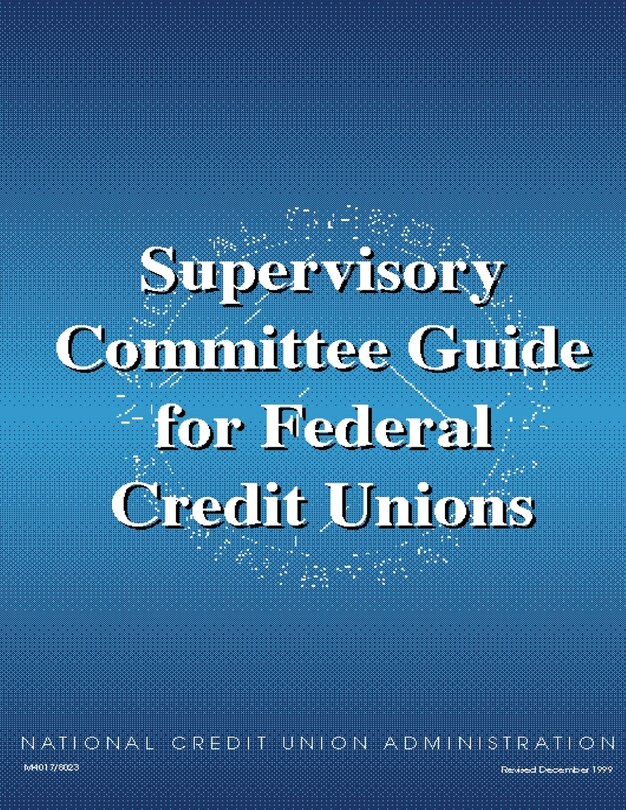 Couverture_Supervisory Committee Guide for Federal Credit Unions