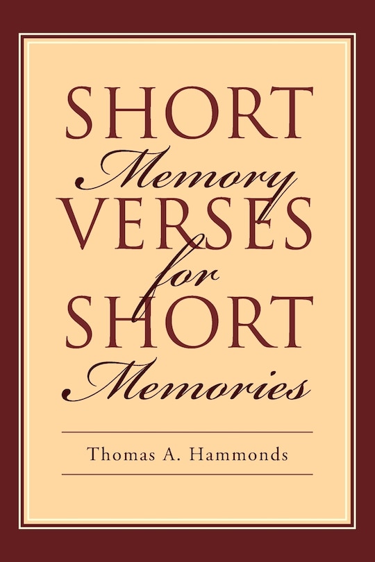 Front cover_Short Memory Verses for Short Memories