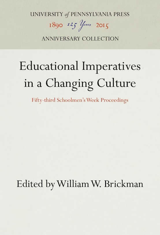Couverture_Educational Imperatives in a Changing Culture