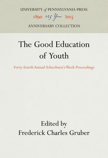 Front cover_The Good Education of Youth