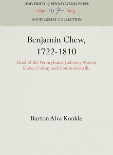 Couverture_Benjamin Chew, 1722-1810