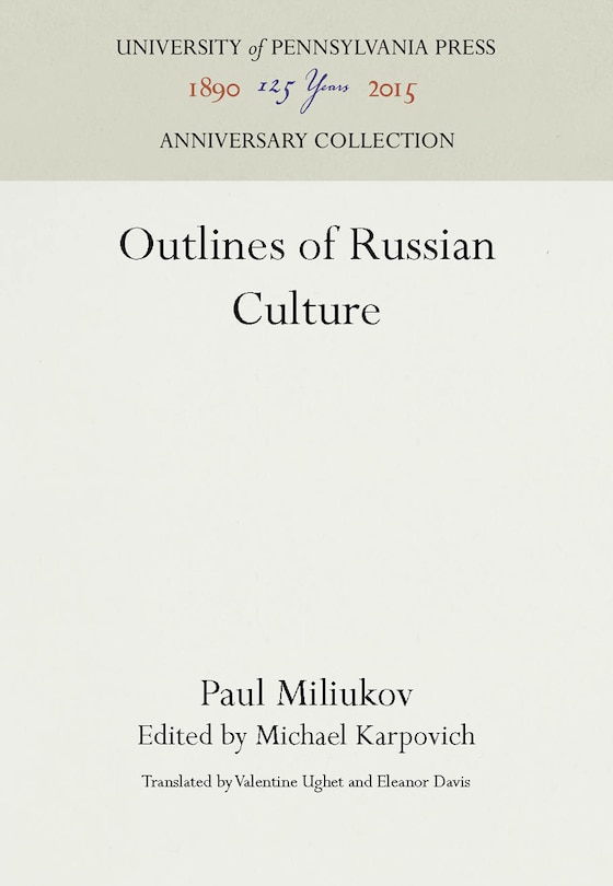 Front cover_Outlines of Russian Culture