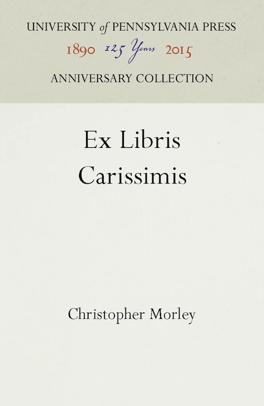 Front cover_Ex Libris Carissimis