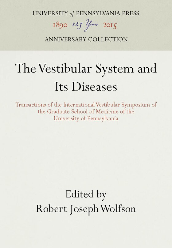 Couverture_The Vestibular System and Its Diseases