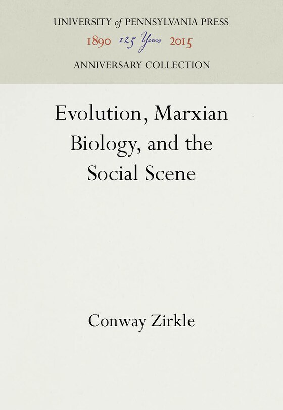 Front cover_Evolution, Marxian Biology, and the Social Scene