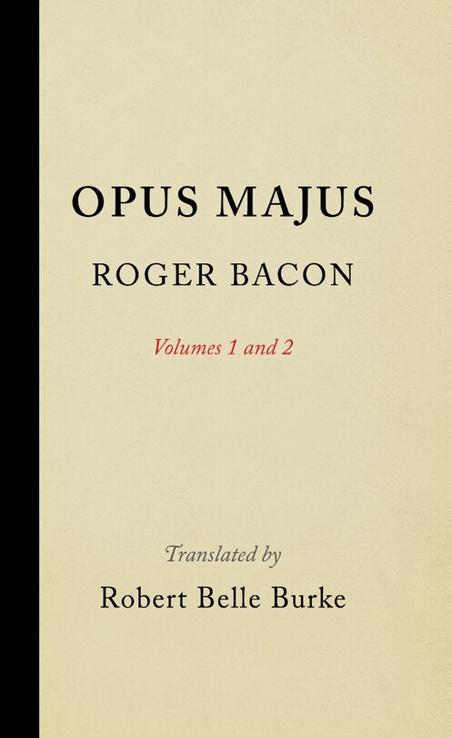 Front cover_Opus Majus, Volumes 1 And 2