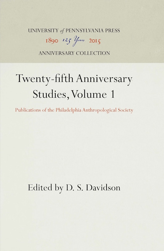 Front cover_Twenty-fifth Anniversary Studies, Volume 1